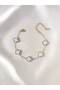 Unisex Stainless Steel Gold Row Clover Model Bracelet