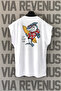 Eat Sleep Surf / Shark Printed 100% Cotton Zero Sleeve Sports Tshirt