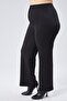High-Waisted, Wide-Leg, Zippered, Plus-Size Women's Pants - 4