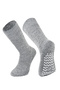 Mercury Antibacterial Non-Slip Sole Casual Home Socks - Gray 1 Pair Pack - 2