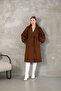 Balloon Sleeve Lined Stamp Coat - 5