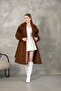 Balloon Sleeve Lined Stamp Coat