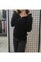 Jm Zippered Collar Elastic Waist Bearded Knitwear Sweater - 3