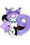 Kuromi 9 Years Old Balloon Set Star Balloon Anime Sanrio Hello Kitty Kuromi Concept Birthday Balloon Set - 2