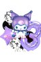 Kuromi Age 3 Balloon Set Star Balloon Anime Sanrio Hello Kitty Kuromi Concept Birthday Balloon Set - 2