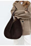 Genuine Suede Women's Hobo Shoulder Bag (GENUINE LEATHER) - 6