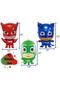 Pijamaskeliler 6 Year Old Balloon Set Pjmasks Cat Child Owl Girl Lizard Child Birthday Set - 3
