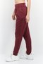 Women Sportswear Fit Brand Logo Training Jogger Pants, Maroon - 3