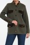 Dominant Collar, Pocket Flaps and Buttons Velvet Steel Knit Special Design Wool Knitwear Cardigan