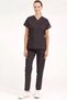 Black Lycra Doctor and Nurse Jersey Unisex Surgical Team |   Brl Scrub - 2