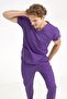 Dark Purple Stretch Fabric Doctor and Nurse Scrubs Unisex Surgical Set | Brl Scruble - 6