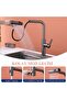 Anthracite Color - Kitchen Sink Faucet with Spiral and Multi-Mode - 4