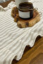 Ruffled Coffee Striped Runner 40X135 - 6
