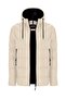 New Season Men's Cream Water and Windproof Hooded Thick Fur-Lined down Coat & Jacket - 2