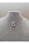 New Balloon Letter Necklace with Silver Steel Chain - 3