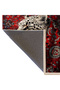 Efe Collection Red Themed Leopard and Antique Patterned Woven Base Vintage Decorative Carpet 34 - 5