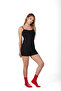 3-Piece 100% Cotton Ribbed Women's Rope Strap Tank Top - 6