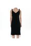 Special Design Velvet Dress with Askilari Twisted Skirt Edges, Beaded Fringe Detail - 7