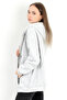 Women's Karmelange Zippered Hooded Oversize Sweatshirt - 9015 - 4