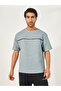 Quilted Texture Contrast Piping Insert Oversized T-Shirt