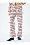 Christmas Themed Cotton Pajama Bottoms - 3