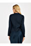 Tweed V Neck Blouse with Chest Pocket Details - 4