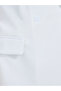Solid Sleeveless Notch Label Collar Blazer with Wrap Details - 3