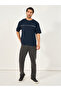 Quilted Texture Contrast Piping Insert Oversized T-Shirt - 2