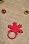 6-Piece Red Felt Decorative Christmas Tableware Presentation Napkin Ring Napkin Ring - 4