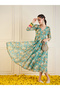 All-Over Floral Print Anarkali Maxi Dress - 7