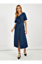 Checked Belted A-Line Blazer Midi Dress