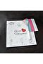 White Design Yourself Memory Book and Photo Album with Love Figure with White Pen
