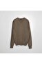 Plain knit basic sweater BEIGE