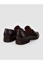 100% Genuine Leather Brown Buckle Men's Classic Shoes - 3