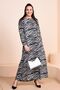 Women's Mother Plus Size Dress Floral Hijab Clothing
