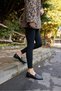 Rush Women's Black Real Leather Loafer Shoes - 3