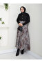 Women's Leopard Print Scuba Skirt - 5