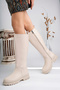 Guaranteed Flexible Sheepskin Non-Slip Rubber Sole Waterproof Boots