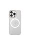 حافظة سيليكون Tyga متوافقة مع هاتف iPhone 16 Pro مع آلية القفل Magsafe شفافة اللون