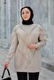 Front V Detailed Tunic Stone - 2