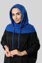 Cobalt Blue Lace-Up Casual Balaklava Neck Collar Beanie Knitwear Plain 2326_24