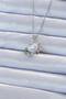 Ramia-Premium |   316L Steel Chain Silver Color Zircon Stone Planet Looking Heart Necklace Tj-Bko9218 |