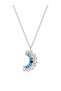 Pndr Model |   Sun Moon Double Steel Necklace |   316L Steel |   Zircon Stone |   Gold-Silver Color |   45cm |   Boxed - 3