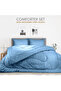 Stripe Comforter Set- Ultra Soft Brushed Microfiber Fabric, Soft Siliconized Fiber Filling - 2