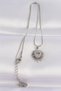 316L Steel Chain Silver Color Heart Sun Design Necklace Tj-Bko8658 - 2