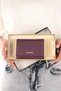 Women's Genuine Leather Wallet Model 2632 - Plum Color - 7