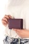 Women's Genuine Leather Wallet Model 2632 - Plum Color - 3