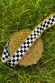 Luxury Gold Glitter Black and White Ecozen Checkered (Plaid) Pattern Fringed Decorative Christmas Ribbon 3Cmx10M - 5