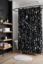 Bathroom Curtain, Dirty Stones Patterned Shower Curtain, Bathtub Curtain 175X200Cm - 2
