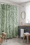 Bathroom Curtain, Green Intricate Bohemian Leaves Pattern Shower Curtain, Bathtub Curtain 175X200Cm - 3